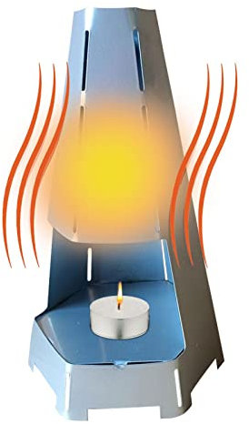 ZEKKLE Tea Light Candle Heater,Tealight Fireplace Tealight Heater Garden Patio Terrace Oven Candle Heating,Metal Candle Heater for Indoor