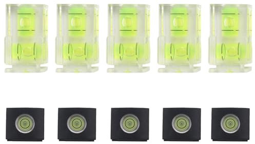 SameeHome 10 Pack Hot Shoe Level, 2 Spirit Level & 1 Hot Shoe Cover for DSLR Film Camera