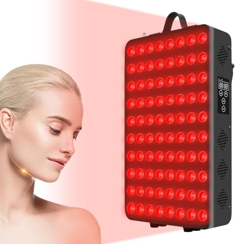 Cabpay Infrared Light Device for Body, 80 LEDs Red Light Panels 2-in-1 Chip Bulbs 660 & 850nm Wavelengths