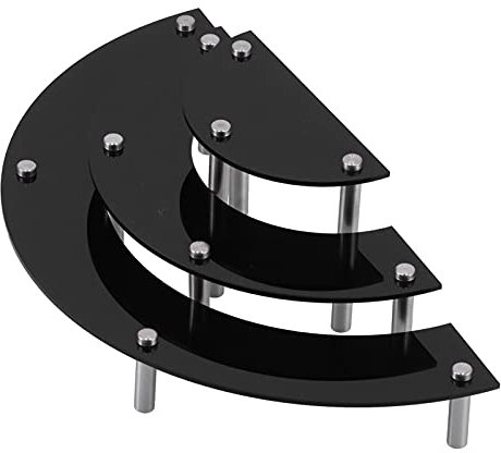 Soporte para Magdalenas, Torre para Magdalenas de Acrílico de 3 Niveles, Soporte para Exhibición de Pasteles, Estante para Cosméticos, Soporte para Postres, Juego de Exhibición