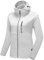 Little Donkey Andy Damen Jacke Fleece Strickjacke Strickfleece Outdoor Sweatshirt Wandern Kapuze Weiß M
