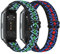 YCHDDER Elastisches Nylon Armband kompatibel mit Huawei Band 6/Huawei Band 6 Pro/Honor Band 7 Armband,Verstellbare Aatmungsaktive Sport Ersatzarmband für Herren Damen
