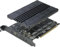 Quad NVMe PCIe Adapter, RIITOP 4-Port NVMe auf PCI-e Express 4.0/3.0 x16 Erweiterte Controller-Karte mit Kühlkörper für M-Key M.2 NVMe SSD (PCI-e Bifurkation erforderlich)