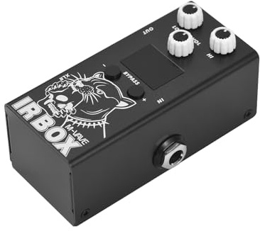 Kavolet Mini gitarr IR-box-effektor, gitarr-IR-låda, effektpedal med IR-kabel pulssvar-skåp, högtalarsimulator, XLR-utgångskontakt, elgitarreffekt för gitarr och bas