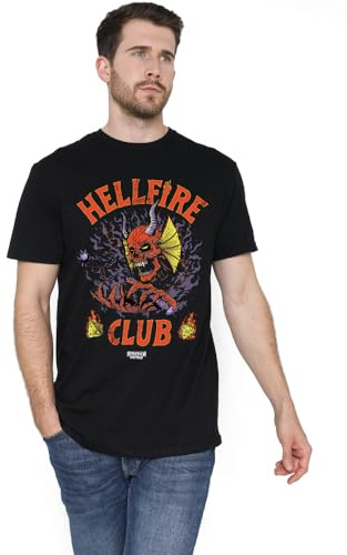 Stranger Things unisex - vuxen Strangers Things Hellfire Club Classic Metal Unisex T Shirt T-tröja