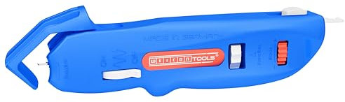 WEICON TOOLS Pelacables Nº S 4-28 Espiral para cortes redondos, longitudinales y en espiral de 4-28 mm Ø, cuchilla de seguridad integrada