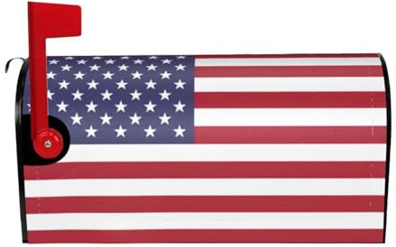Copertura impermeabile per cassetta delle lettere con magneti bandiera americana stampa cassetta delle lettere involucri per cassette postali 53 x 45 cm