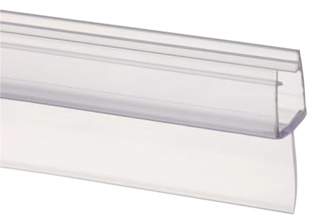 Junta de Ducha Tiras de sellado PVC 4 mm, 6, 8, 10 y 12 for puertas baño, burletes vidrio, sellos ventanas, deflectores agua, herrajes goma for mamparas(D-6mm)