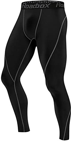 Roadbox Compression Pants Men Cooling Dry Base Layer Bottoms Outdoor Sports Cycling Tights Leggings for Basketball Football Running