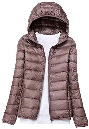 Piumino Leggero Donna Con Cappuccio Piumini Leggeri Giacca Piumino Leggeri Donna Giacconi Invernali Cappotto Piumino Ultraleggero Pesante Giubbotti Imbottiti Giubbini Giacca Imbottito Invernale Cachi
