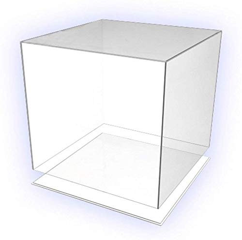 HOKU Holzhäuser Kunststofftechnik Präsentationsbox Acryl-glas box 30cmx30cmx30cm mit Boden/Deckel Würfel, Acryl/Acrylglas, 5 transparente Seiten, farblos