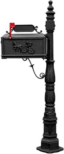 Mailbox Floor-standing Retro Postbox Large-capacity Mailbox Posts Christmas Decoration For Family Home School Drop Box Home Decoration (Color : D)