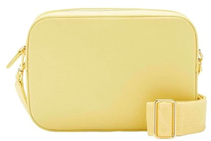 Coccinelle Pelle borsa a tracolla Tebe Crossover Bag Lime Wash giallo chiaro