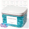 Janxin Waschpulver Aufbewahrungsbox, Behälter für Wäschepulver, Waschmittelbehälter, Transparent, Mit 24 Waschmittel Tabs, Anwendbar Wäscheperlen, Wäsche Organizer, 20,5 x 16,5 x 13,5 cm(94oz)