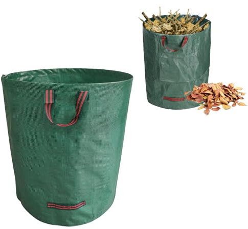 TUKNN Sac de jardin - Sac à déchets de jardin stable - Pliable - Avec poignées - 272 l, FDKSJSW01
