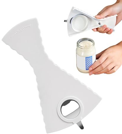 Burköppnare verktyg - ergonomiskt handtag burköppnare, burköppnare under skåp | enkel V-formad flasköppnare, multifunktionell burköppnare i rostfritt stål för enkel öppning 9,5 x 18 cm