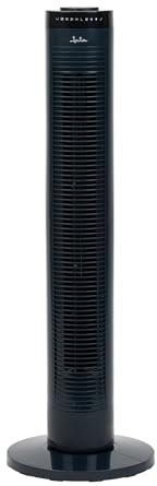 Jata JVVT3044 - Ventilador de Torre con Temporizador y Mando a Distancia. 45 W. 3 Velocidades. 3 Modos: normal, brisa, noche. Altura: 81 cm. Oscilante. 1080 m3/h. 53 dB. Silencioso. Bajo consumo