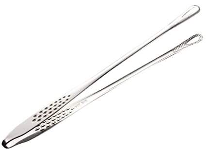 Pinze da cucina per cucinare 24 28 argento oro acciaio inox metallo barbecue grill barbecue (B, 28)