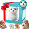 2025 Nuevo Perro Robot para Niños, Perro Robot Inteligente para Adultos y Niños, Peluche Interactivo, Perros Robot Que Se Comportan como Perros Reales, Pueden Caminar, Mover la Cola White