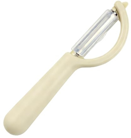 BAUCH Sbucciatore Patate in Acciaio Inossidabile, Sbucciatore Universale con Protezione Lama, Bianco, Lavabile in Lavastoviglie