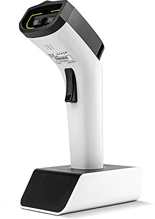 NETUM DS5000 Bluetooth 1D Barcode Scanner, Freisprech-CCD-Barcode-Leser mit Ständer und integriertem Speicher, Funktioniert mit MAC OS, Windows, iOS, Android und überträgt bis zu 50 Meter