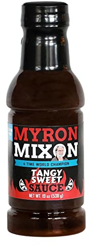Myron Mixon BBQ Sauce | Tangy Sweet | Champion Pitmaster Recipe | Gluten-Free BBQ Sauces, MSG-Free, USA Made | 19 Oz Bottle