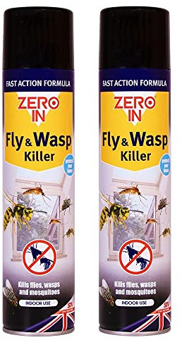 hep® Fly & Wasp, mosquitoes Killer spray 300ml Aerosol Indoor use (Pack of 2-300ml)