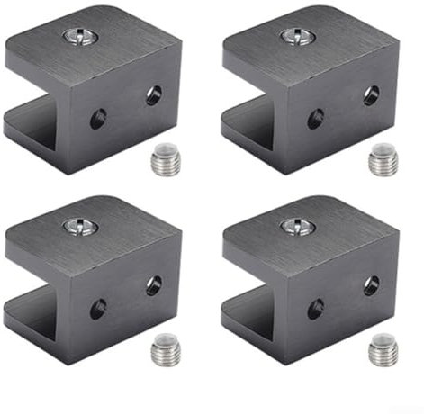 Pinces en cuivre robustes pour salle de bains et cuisines, méthode d'installation sans perçage (noir)