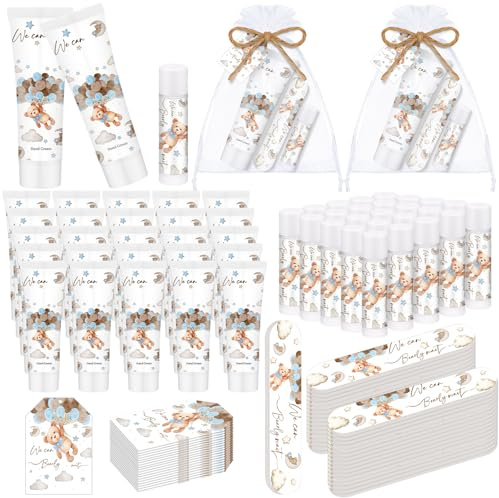 Dansib 25 Set/ 125 Pcs We Can Bearly Wait Bear Baby Shower Favor Gift