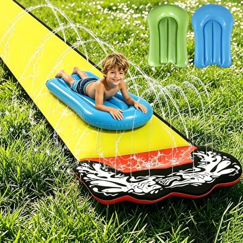 480 * 70cm Scivoli D'Acqua, Tappeto Scivolo Acqua Piscina, Scivolo D'Acqu Per Prato Con Bodyboard, Irrigazione Per Feste Estive E Attività in Giardino, All'Acqu Nel Cortile, All'aperto, Sul Prato