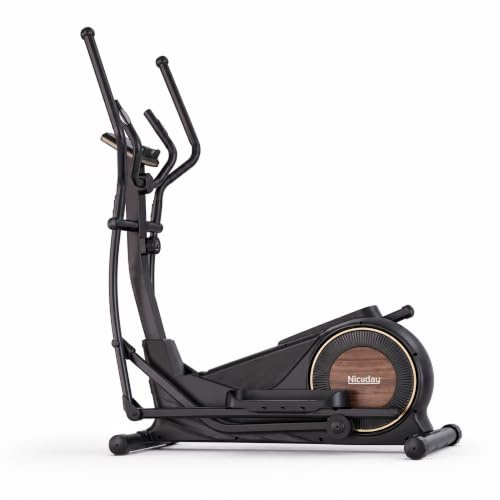 Niceday Ellittica per Casa, Crosstrainer Magnetico con Lunghezza falcata da 46 cm, 16 Livelli di Resistenza e Capacità di Carico fino a 181 kg