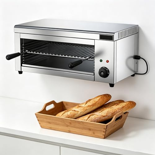 2000W elektrisk ostsmältargrill, kommersiell salamandergrill, ostsmältare i rostfritt stål, bänkskiva för salamandergrill för smält ost, rostade smörgåsar
