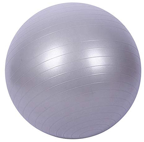 mothcattl Gymnastikball 45 cm Anti-Burst Gymnastikball mit Pumpe, Schweizer Ball für Yoga, Pilates, Schwangerschaft und Fitness, grau