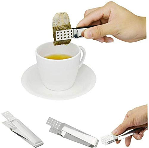Teebeutel-Ausdrücker, Teebeutel-Zange, Edelstahl, für Küche, Bar