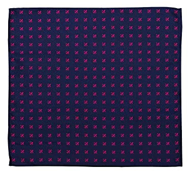 PB Pietro Baldini Einstecktuch für Herren aus 100% Seide - Elegante Einstecktücher für Anzug oder Sakko - 25 x 25 cm - blau rubin