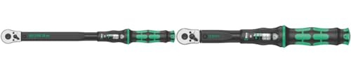 Wera 05075622001 Click-Torque C 3 Drehmomentschlüssel mit Umschaltknarre Schwarz & 05075610001 Click-Torque B 1 Drehmomentschlüssel mit Umschaltknarre Schwarz, Grün 3/8, 10-50 Nm