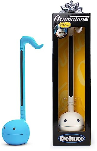 Otamatone Blue + White Electronic Musical Instrument Portable Synthesizer Collector's Set Deluxe + Regular 2 Pc Set
