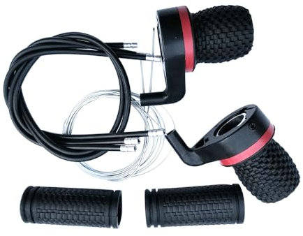 KACEPAR 3 x 7-Gang-Fahrrad-Schalthebel, 1 Paar Fahrrad-Drehgriffe, Fahrrad-Schalthebel, Ersatzgriff