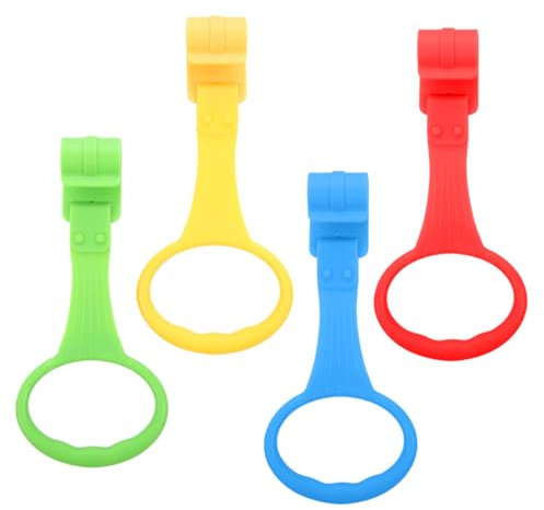 4 Pièces Anneau Parc Bebe, Parc Bebe,Anneau de Lit Bébé, Anneaux pour Lit Bébé et Parc, Anneaux de Berceau en Plastique, Anneaux pour l'entraînement de l'équilibre, Aider le Bébé à Se Lever du Berceau