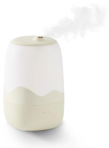 Babymoov Humidificateur d'air Wave - Vapeur Froide - Longue Autonomie Jusqu'à 26h (4L) - Minuterie 2, 4, 8h - Arrêt Auto Buse 360°- Simple d'Utilisation - Veilleuse Multicolore - Silencieux