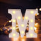 Yolispa LED Buchstabe Lichter Alphabet, LED Brief Lampe Buchstabe Beleuchtung Lampe Beleuchtete Nachtlichter Dekoration für Geburtstag Party Hochzeit Urlaub Haus Bar (M)