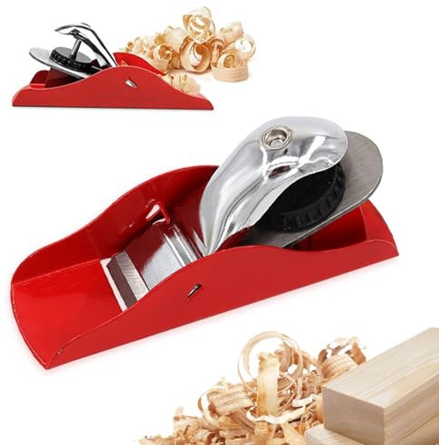 Petit rabot à main, rabot en bois pour portes, rabot manuel en bois, rabot de porte, outil de travail du bois, rabot manuel pour bois, mini rabot en bois, petit rabot en bois rouge pour arrondir les