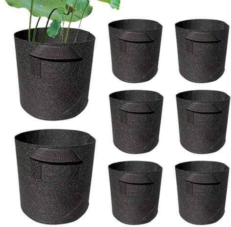 Generico Vasi Per Piante Acquatiche Ninfea - Contenitore per Piante da Laghetto in TNT,Giardino Acquatico Cestello Coltura Pieghevoli Per Orto Fattoria Terrazzo Spazio Esterno