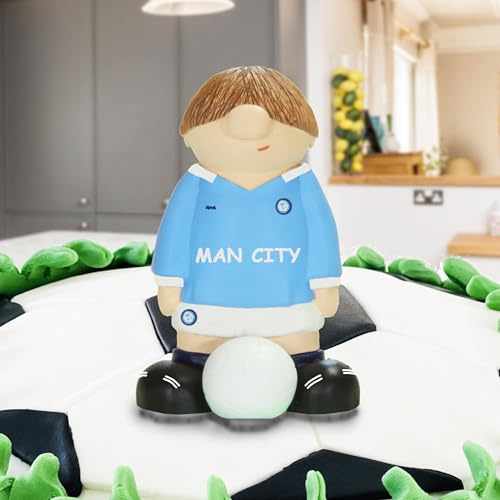 Manchester City Fan Cake Topper FC - Personalised Keepsake Set Birthday Cake Decorations. Custom Man City Football Fan Anniversary Celebration Kids Cake Decor Unique
