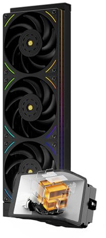 TR-Thermalright Wonder Vision 360 UB ARGB Black Refroidisseur de processeur liquide, écran incurvé 3D de 6,67 pouces avec résolution 2400x1080 - magnétique, 360mm Aio, pour AM4/AM5, LGA1851/1700/115X