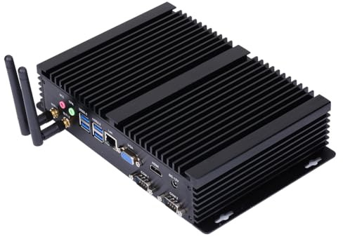 ANDAQI Fanless Industrial Computer, IPC, Mini PC, Windows 11 / Linux Ubuntu, I5 1135G7, IM03, VGA, HDMI, LAN, 2 x COM, 3 x USB2.0, 4 x USB3.0, Support WOL, 0 RAM, 0 Storage, Barebone No System