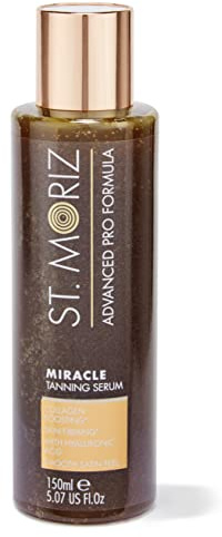 St Moriz Advanced Miracle Gradual Tanning Serum in Light | Anti Ageing Fake Tan Serum with Hyaluronic Acid for Extra Hydration | Skin Firming & Collagen Boosting | Gradual Tan Moisturiser | 150ml