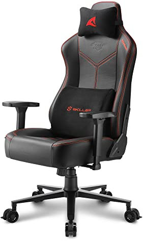 Sharkoon Skiller SGS30 Gaming Stuhl, schwarz/rot