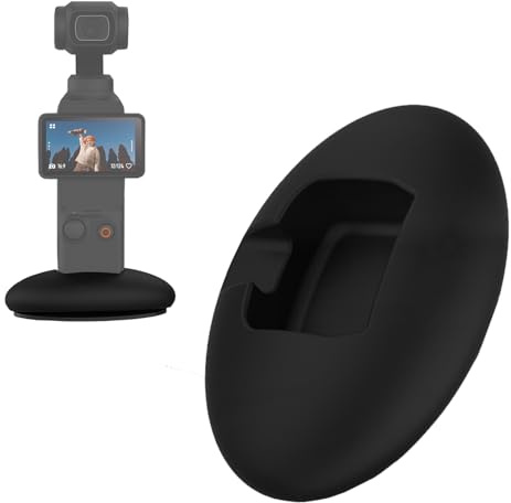 Buziba Silikonstativ bas stödbas för DJI OSMO ficka 3 handhållen gimbalkamera skrivbord stabil konsol halkfri kameramontering tillbehör
