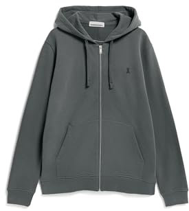 ARMEDANGELS Herren Sweatjacke aus Bio-Baumwoll Mix SAROMIAAN Comfort Regular Fit Space Steel XXL